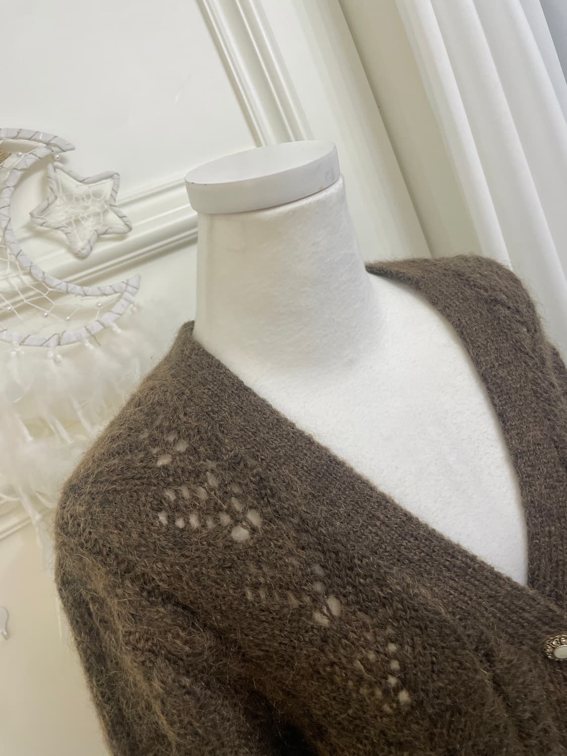 brown hairy antique cardigan 상품이미지7