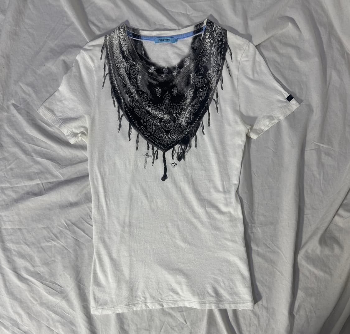 Guild prime 반다나 스톨 프린트 티셔츠 웨스턴 y2k goa 상품이미지3