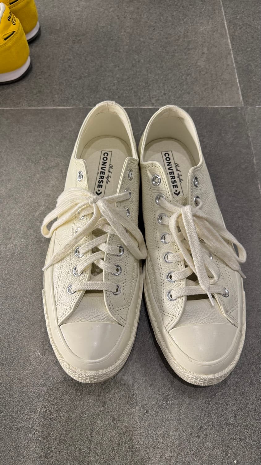 컨버스 척테일러 로우 아이보리 가죽 280 상품이미지1