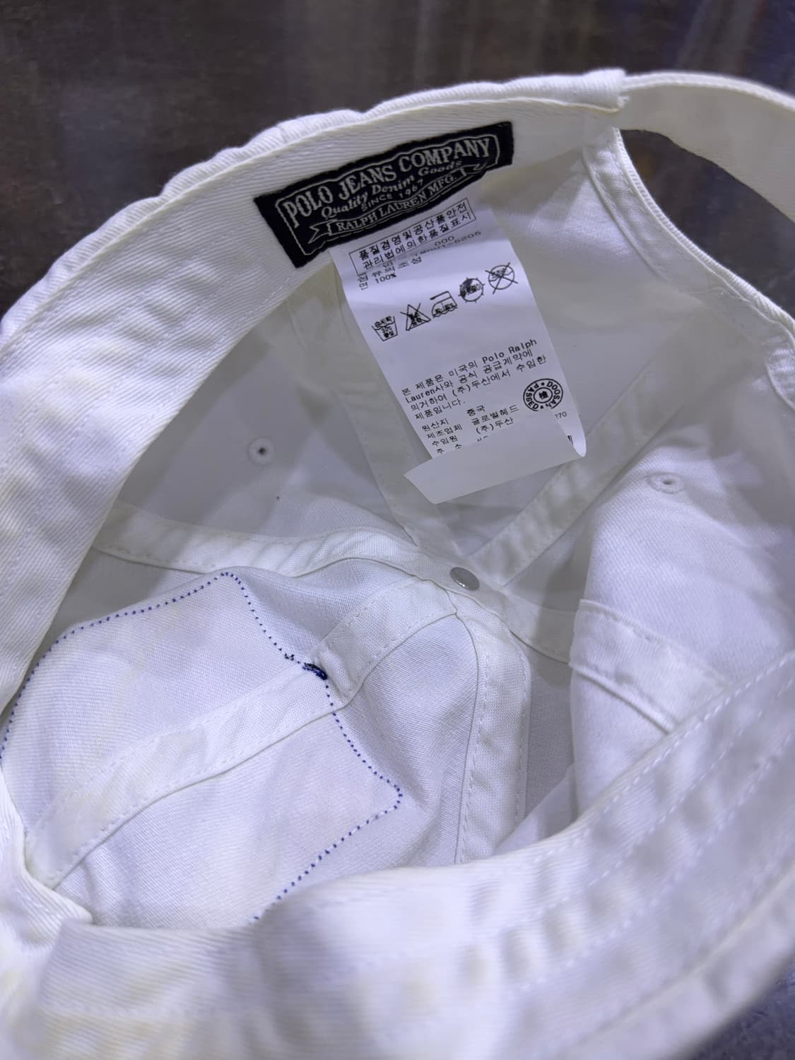 폴로 진스 랄프로렌 USRL 67 화이트 볼캡 모자 상품이미지7