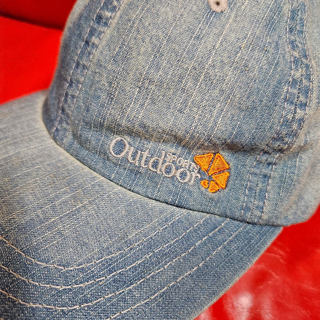 Vintage 데님 사이드 자수 볼캡 Free 상품이미지3