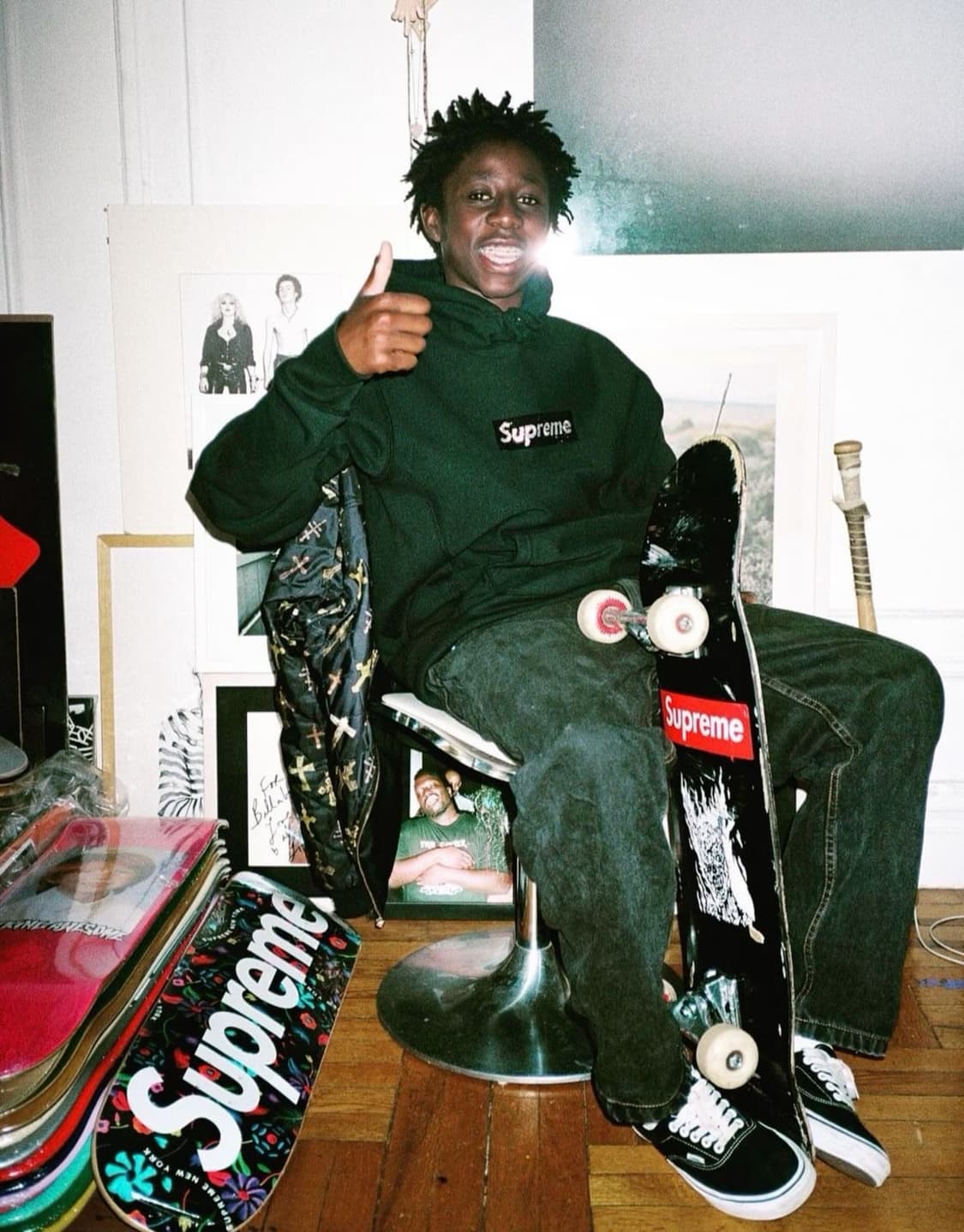 Supreme 슈프림 레귤러 데님 블랙 진 30 상품이미지10