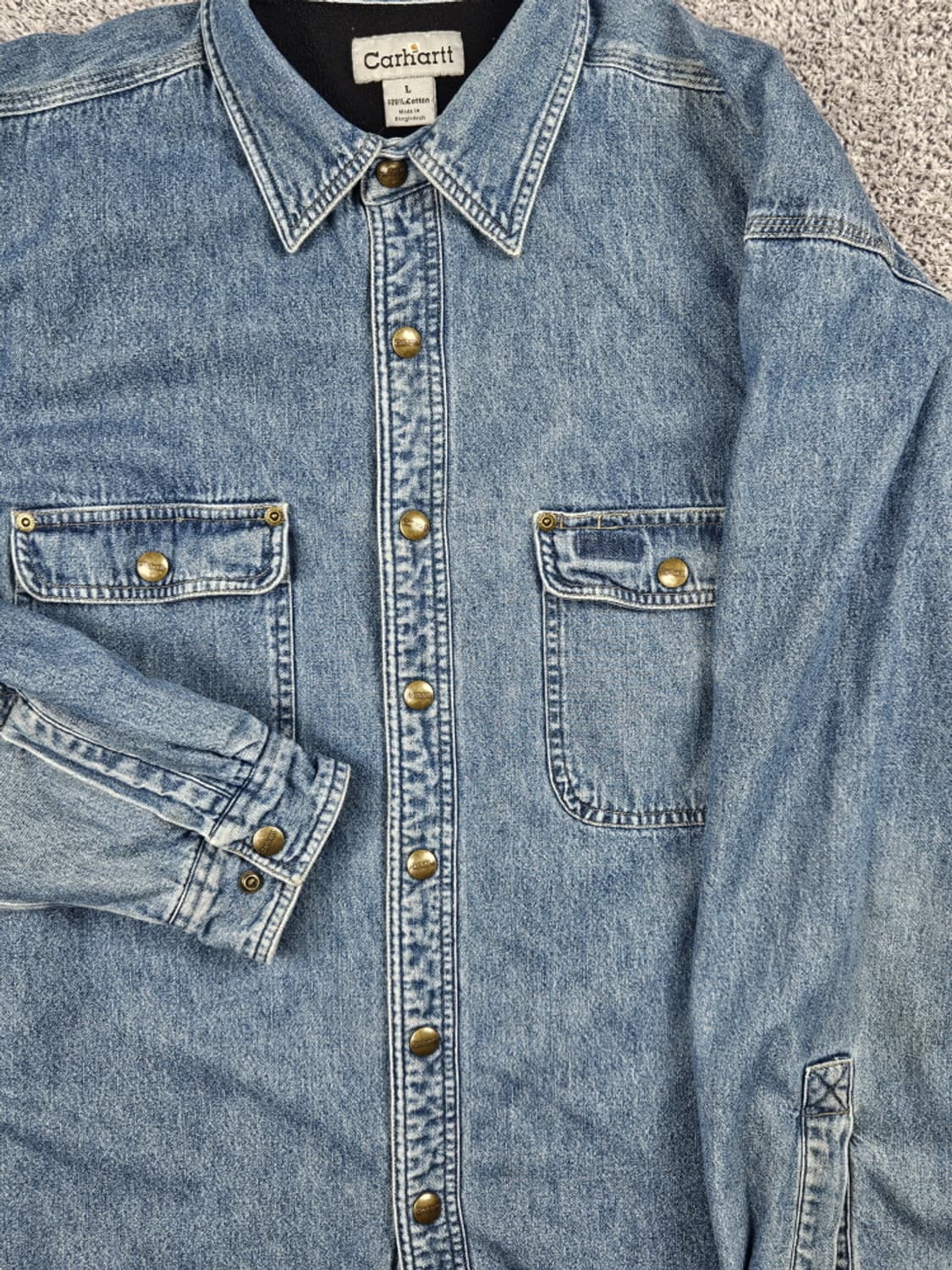 칼하트 데님 헤비 플란넬 워크 셔츠 자켓 ( L ) / 10451 상품이미지6