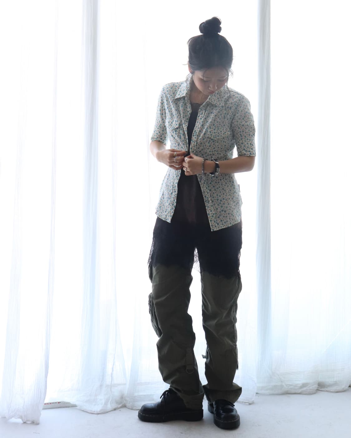 [Hysteric Glamour] Skull Floral Shirt 상품이미지3