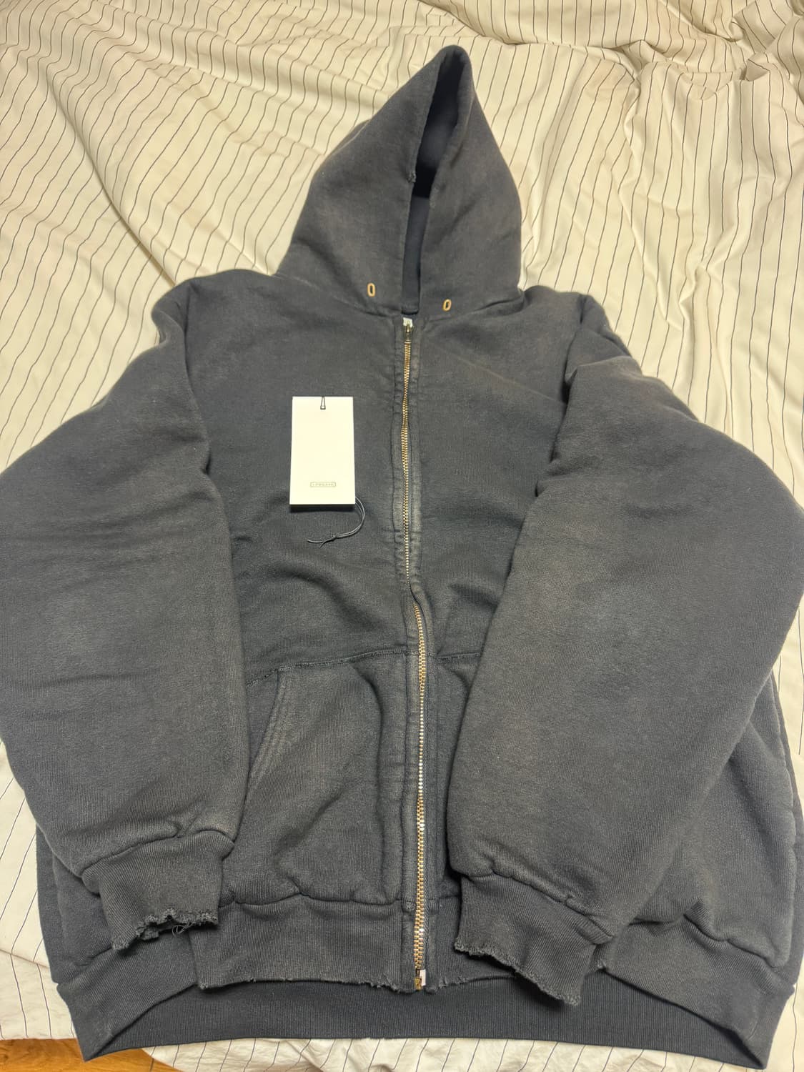 아프레쎄 25ss 후드집업 블랙 상품이미지1