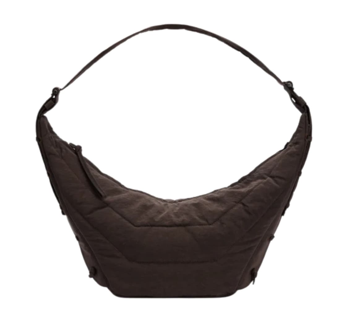 르메르 워터 리펠런트 나일론 캔버스 미디움 소프트 게임 백 다크 초콜릿 상품이미지1