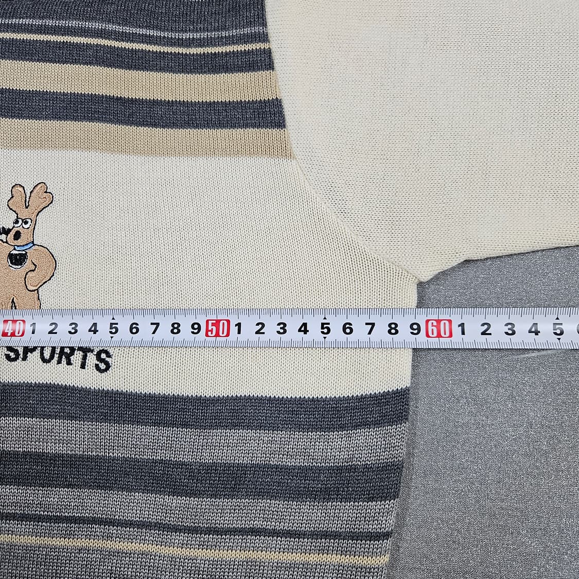 L 엠유스포츠 MU 골프 목폴라 니트 아이보리 상품이미지7