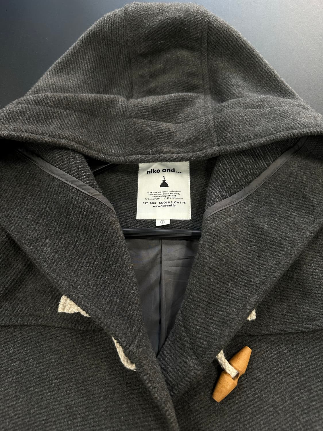 니코앤드 더플 울 코트 상품이미지6