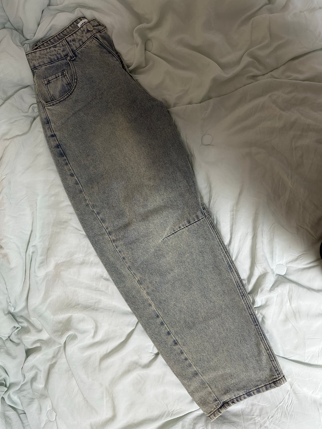 스켈리웩 벌룬핏 커브드 멀티 다트 데님[틴빈티지블루] 상품이미지2