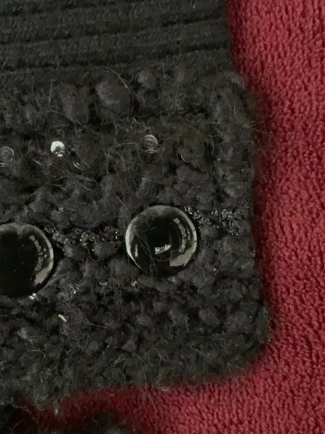 생로랑 트위드 시퀸 테디 자켓 50 상품이미지3