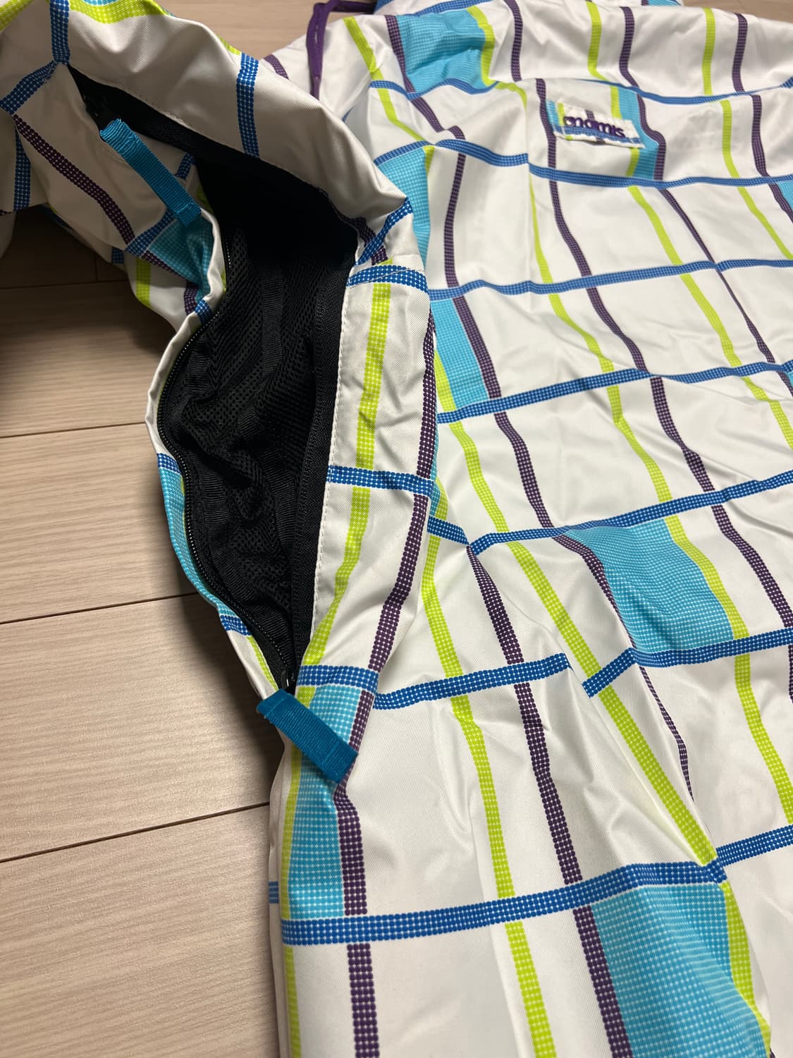 노미스(nomis) 스노우 자켓 화이트 체크 패턴 / XL 상품이미지7