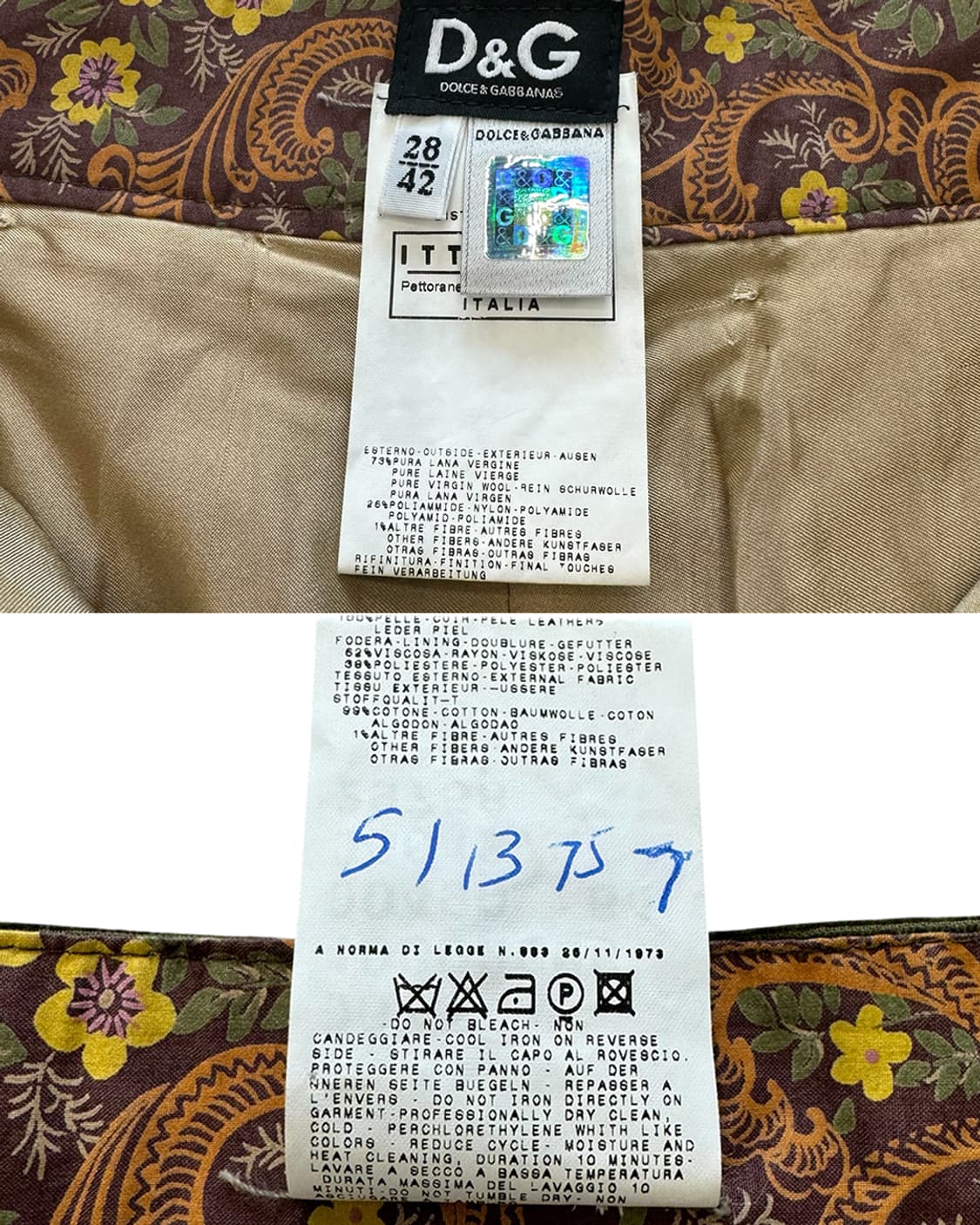 돌체앤가바나 스펙클 트위드 크롭 팬츠 상품이미지10