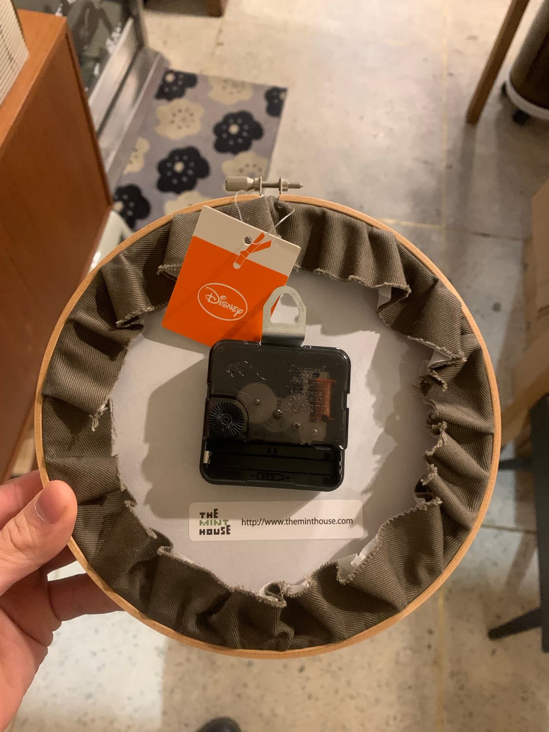 빔즈 디즈니 자수 벽걸이 시계 상품이미지3