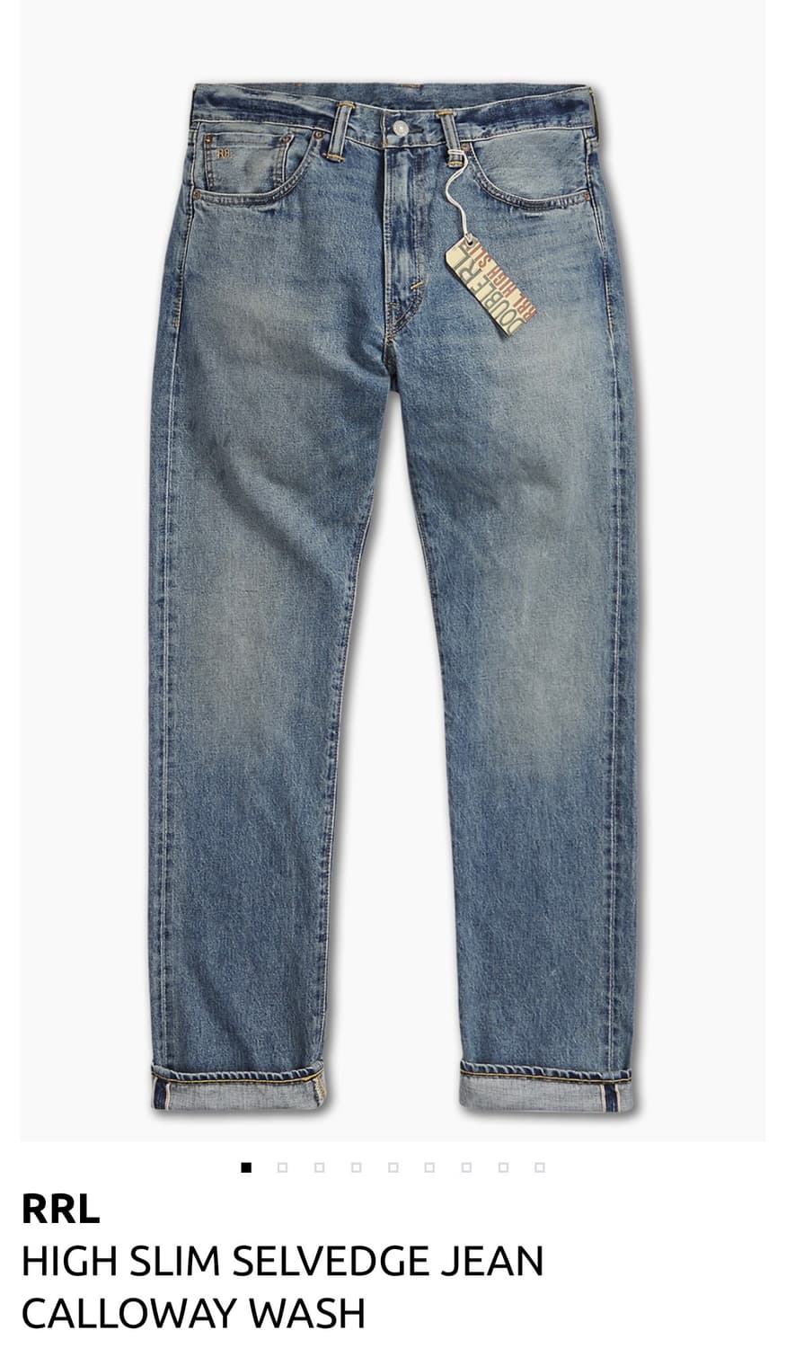 RRL 셀비지 진 W 32 상품이미지1