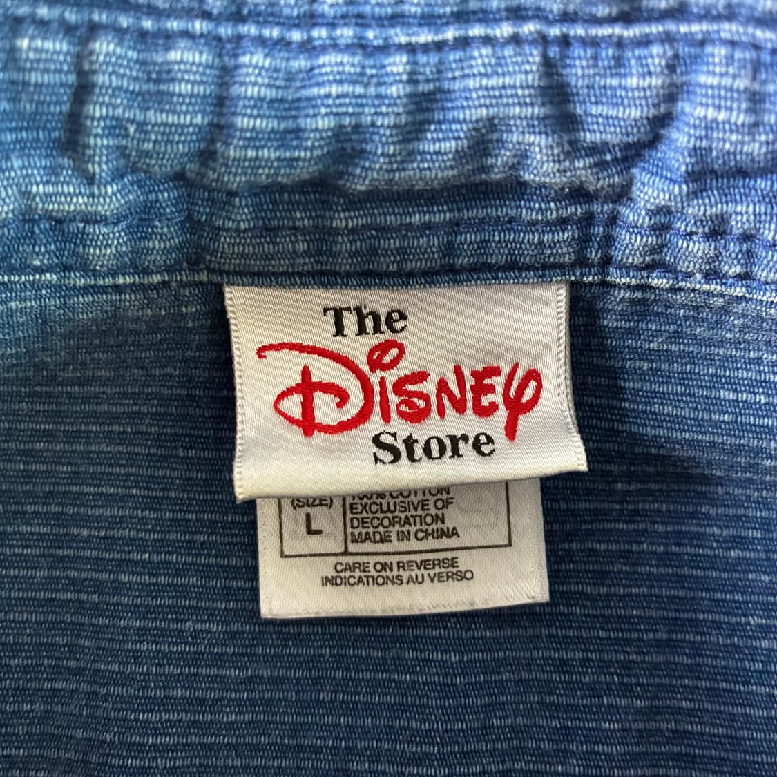 The disney  디즈니 90,s 미키마우스 데님셔츠  상품이미지5