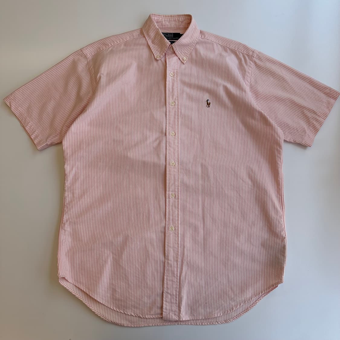폴로 랄프로렌 핑크 스트라이프 옥스포드 셔츠 상품이미지4