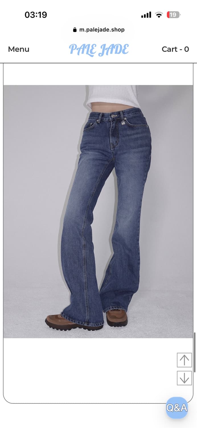 페일제이드 Midrise Bootcut Denim Jean-Blue 상품이미지2
