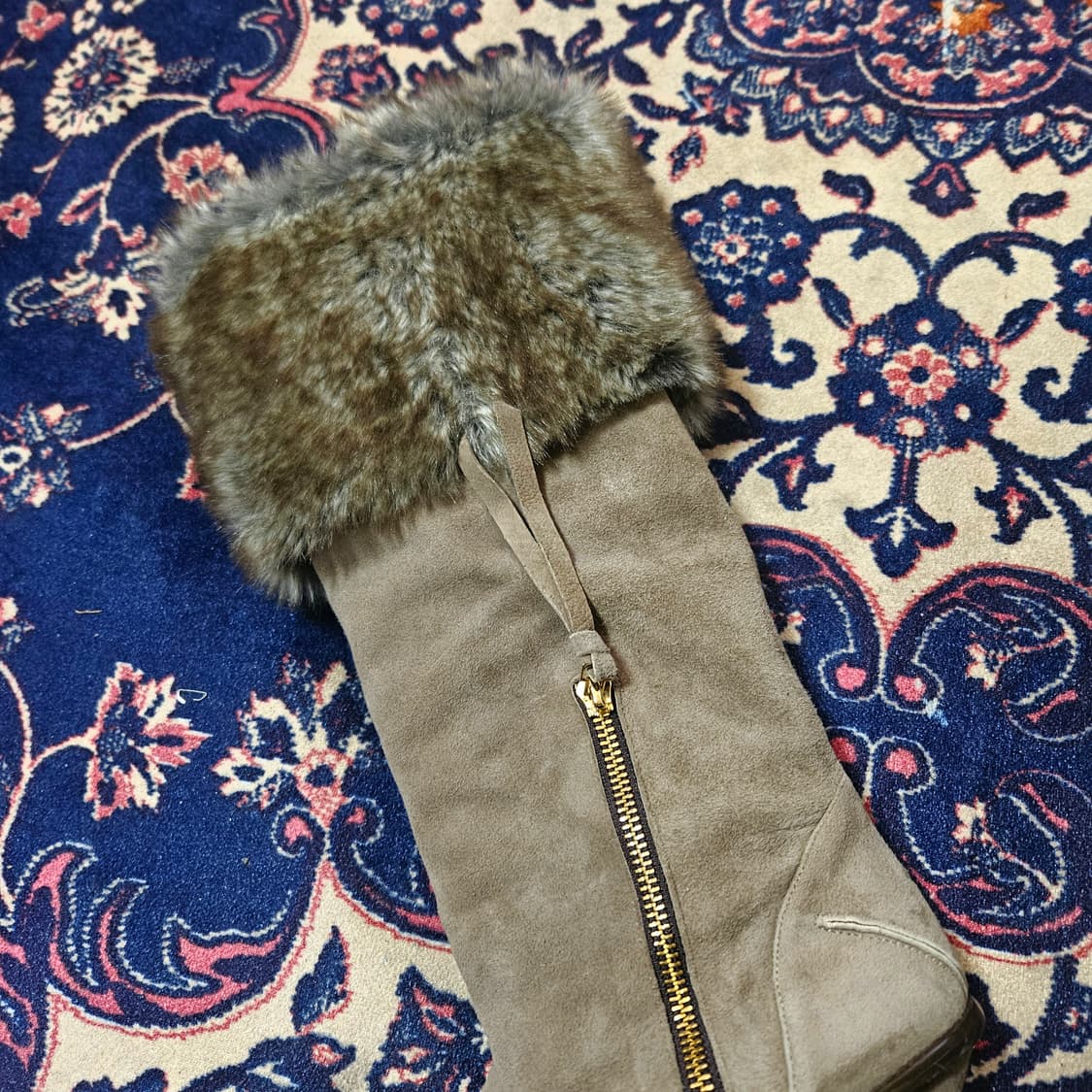 메긴(McGINN) 에코퍼 스웨이드 롤업 부츠 38size 상품이미지2