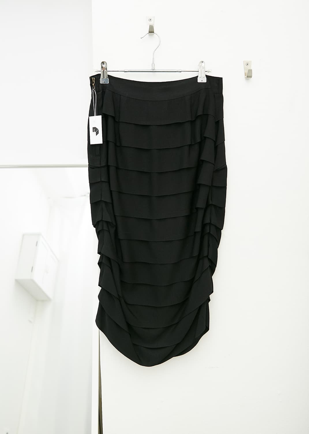 Rayon Ruffle Midi Skirt 상품이미지4