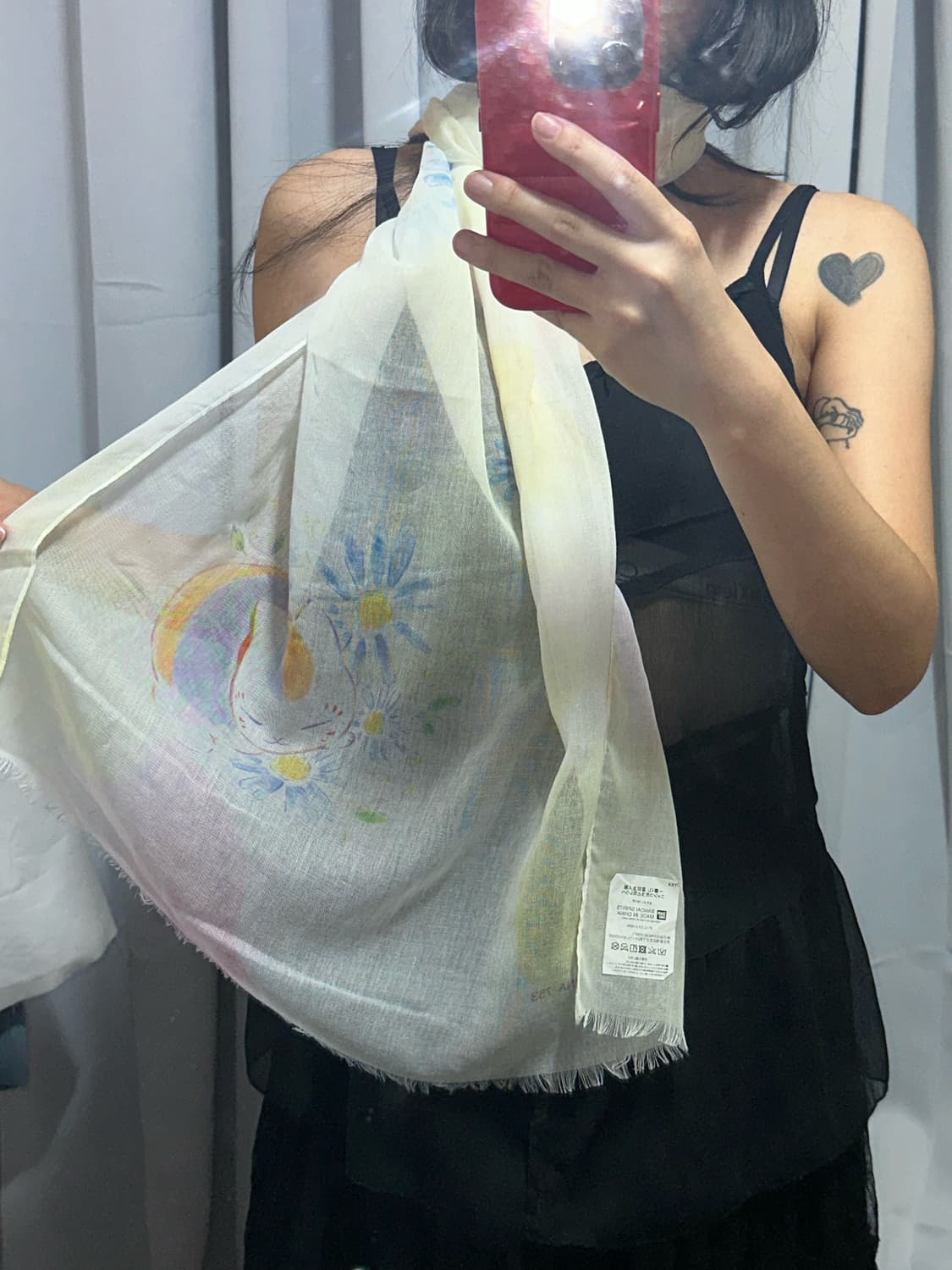 네코 시스루 머플러 상품이미지1