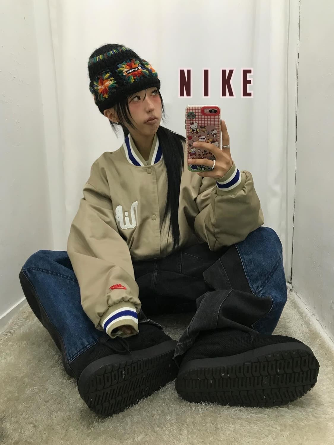 Nike Satin Dugout Varsity Jacket 상품이미지1