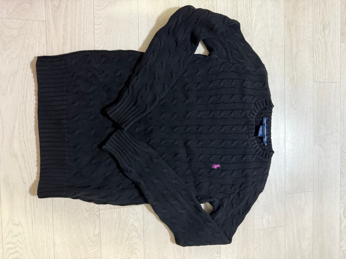 pink pony balck knit top 상품이미지2