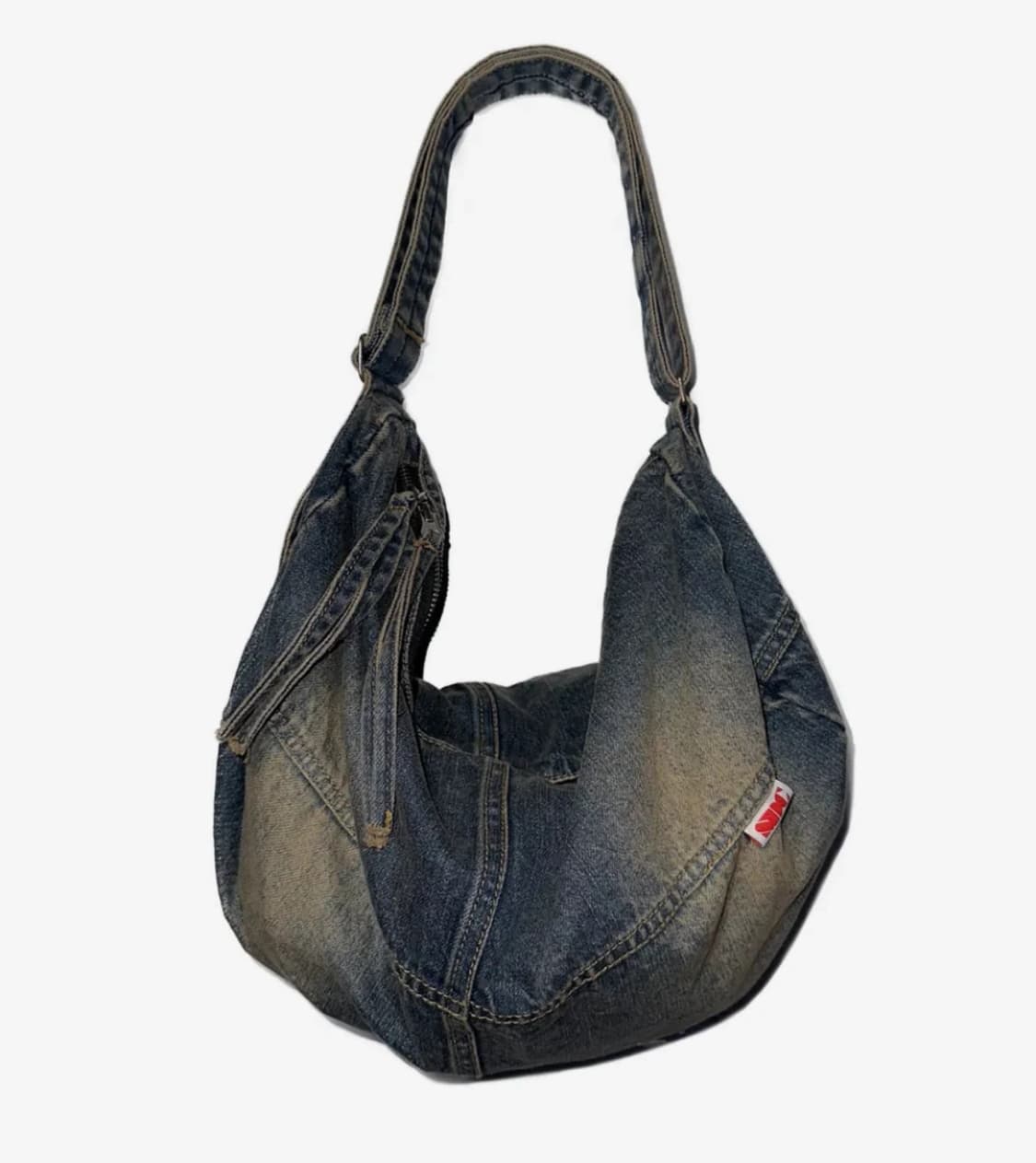 스컬프터 데님 더플백 중청 상품이미지1