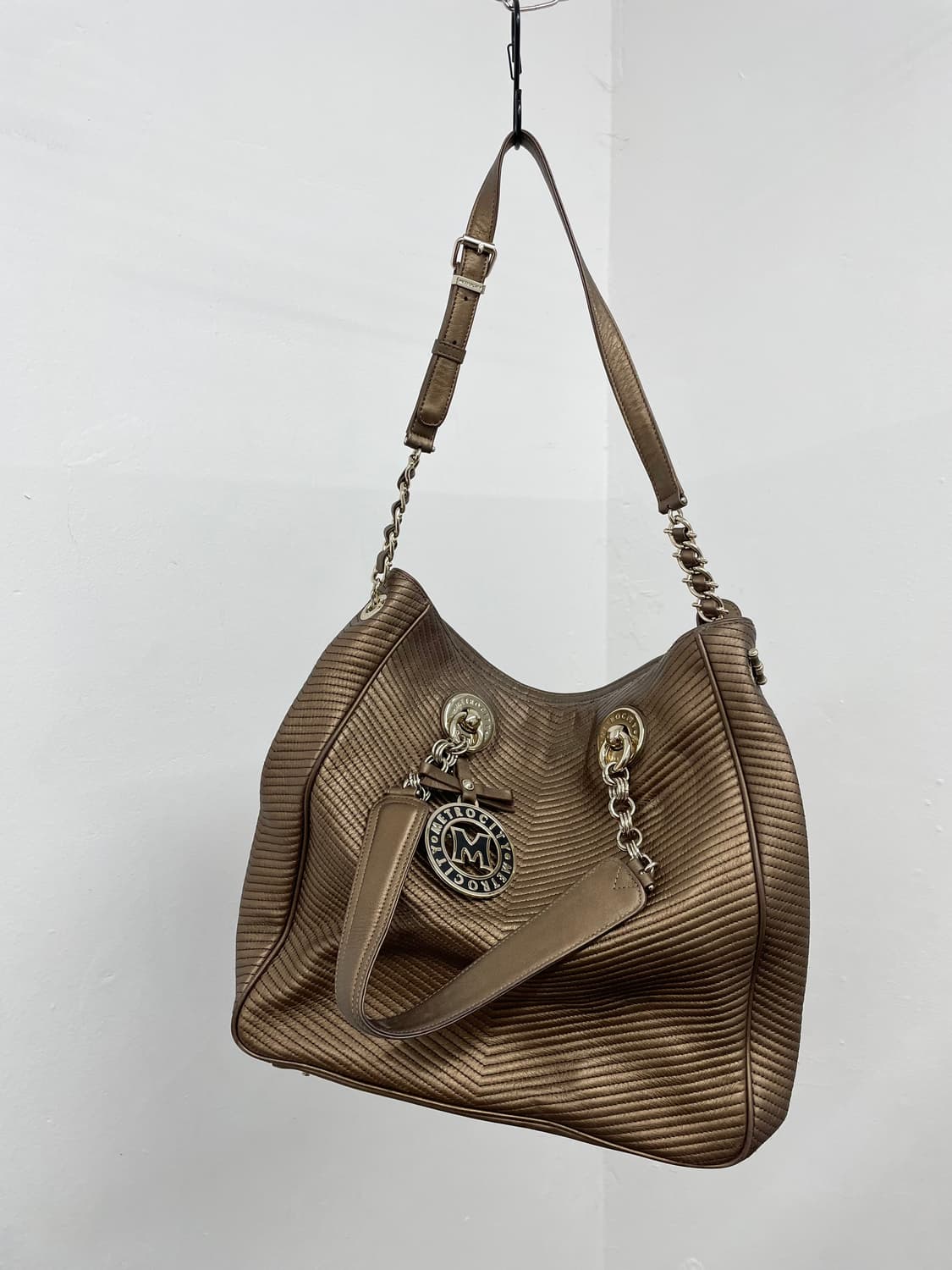 메트로시티 리얼레더 키링 체인 백 상품이미지7