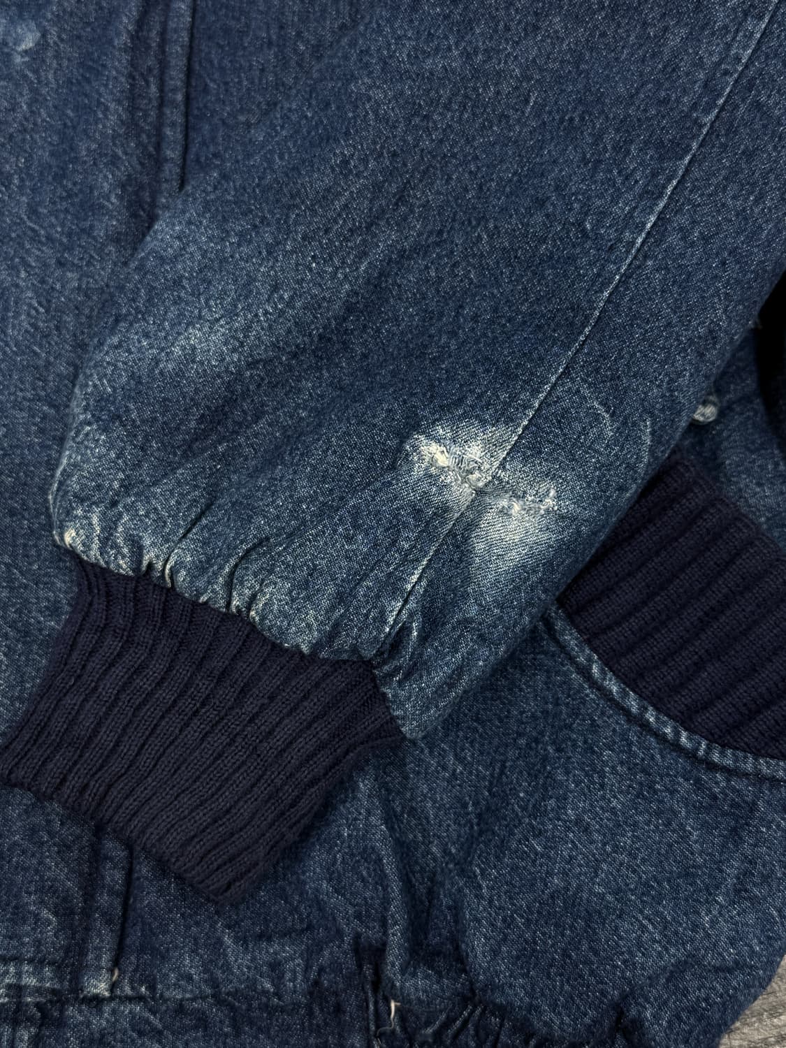 Ruck Dam 90's 데님 후드 봄버 자켓 상품이미지8