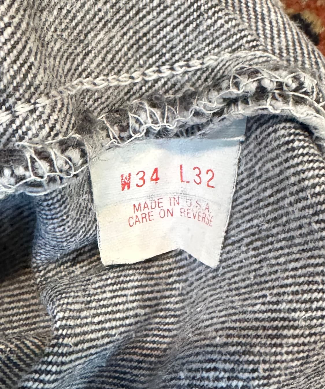 usa 빈티지 리바이스 501 블랙 데님 34(32~33추천) (536) 상품이미지4