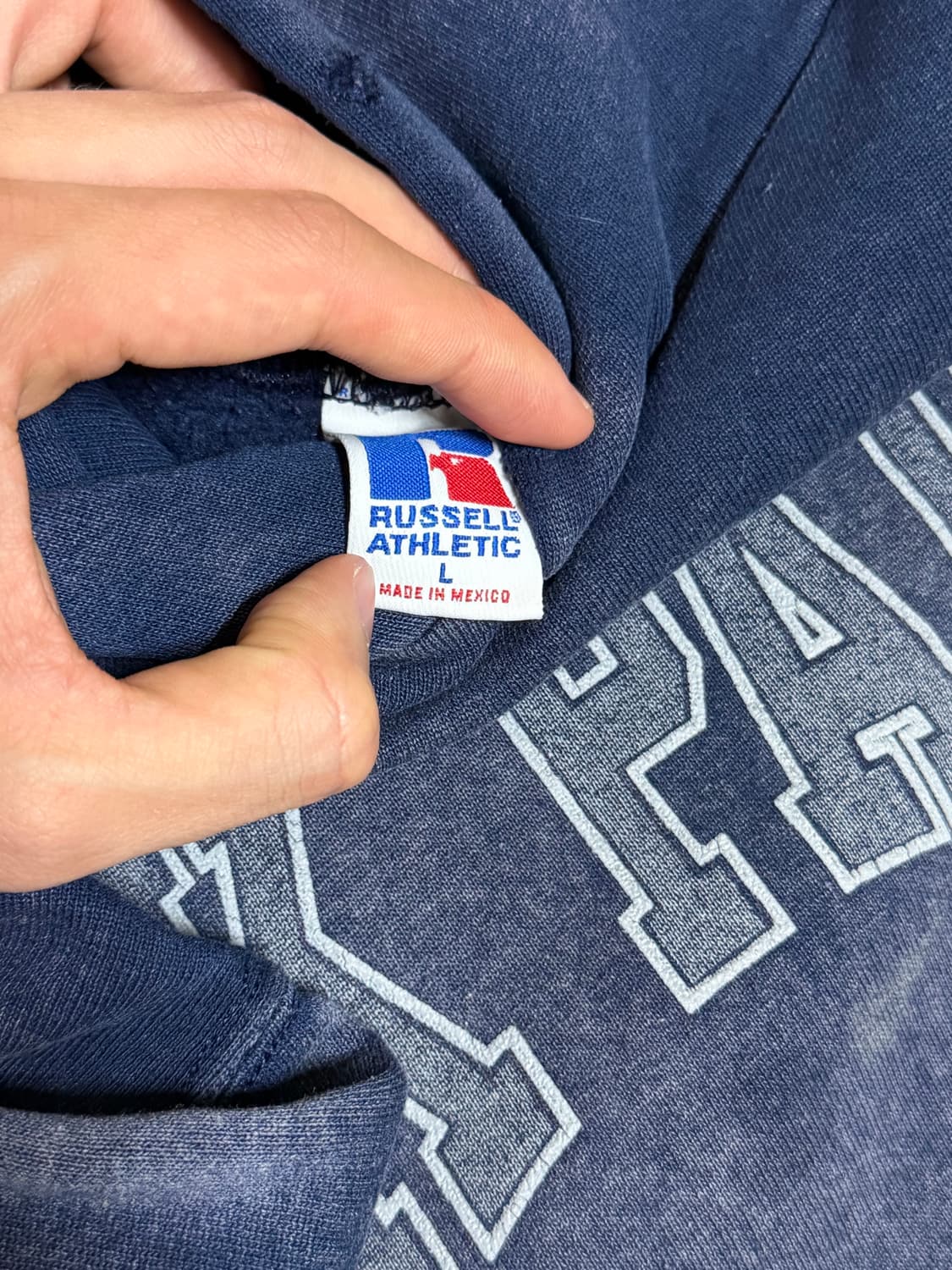 Russell athletic vintage hoodie 상품이미지3