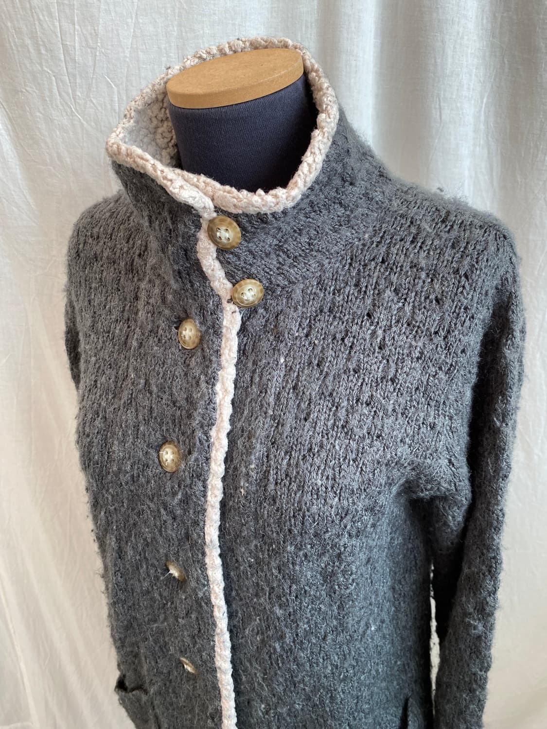 MAMAIKUKO DE PARIS 울혼방 가디건(M) 상품이미지3