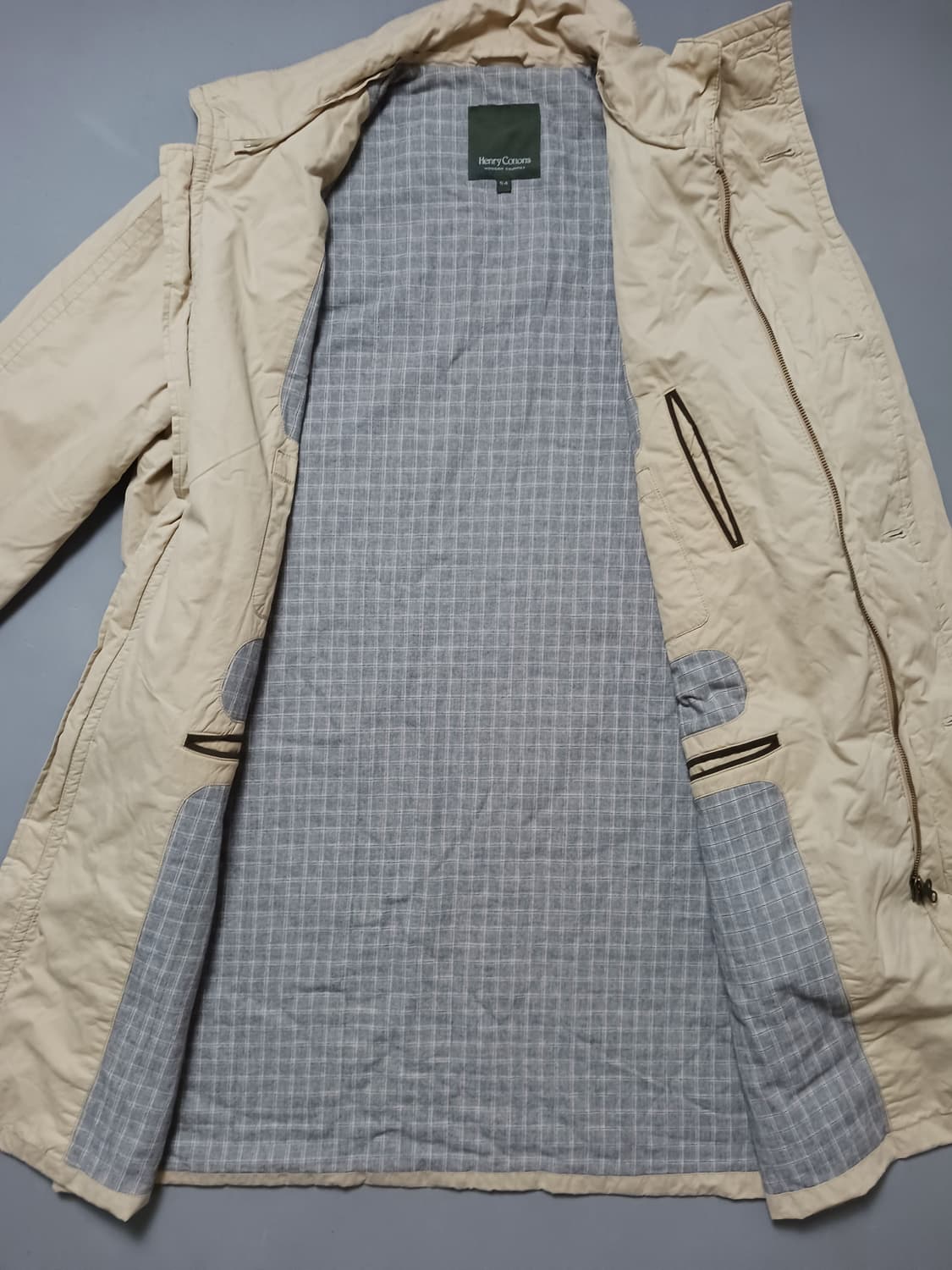 [110] 헨리코튼 베이지 아메리칸 패딩 롱코트 상품이미지5