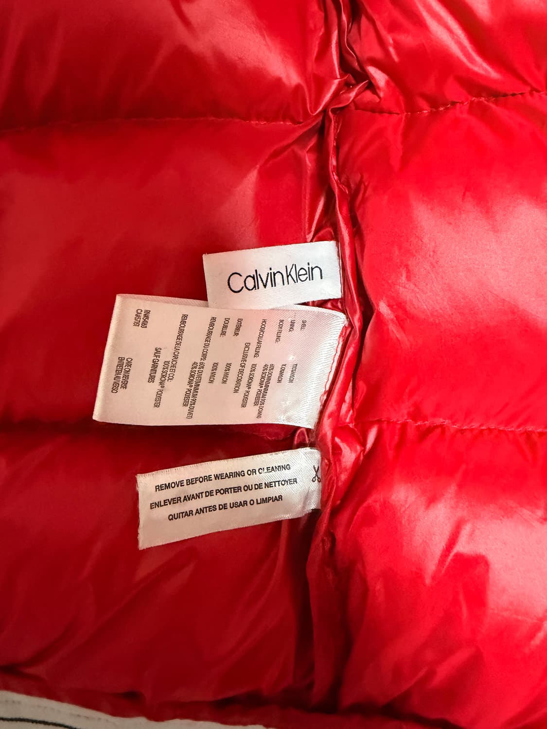 켈빈클라인 유광 패딩 상품이미지7