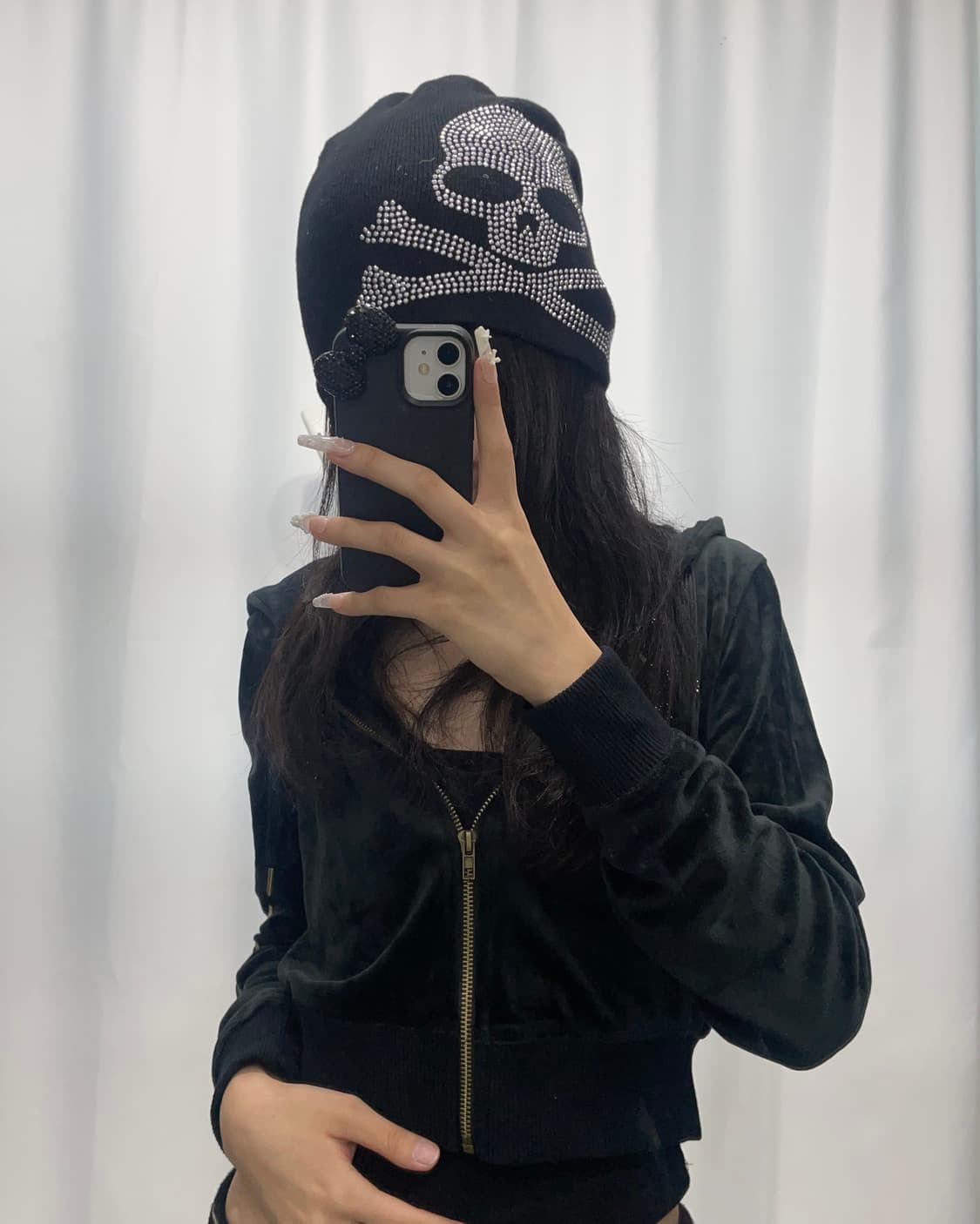 🎸스컬 비즈 디테일 비니🎸 상품이미지1