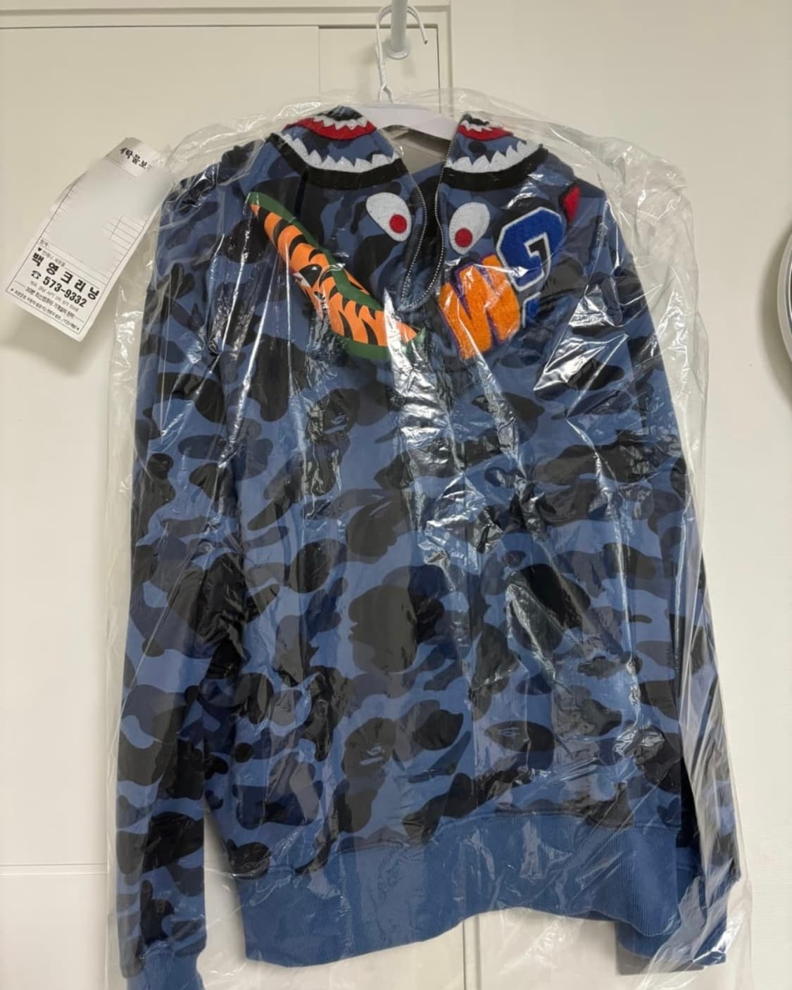 (급처)베이프 샤크 후드집업 청계 상품이미지2