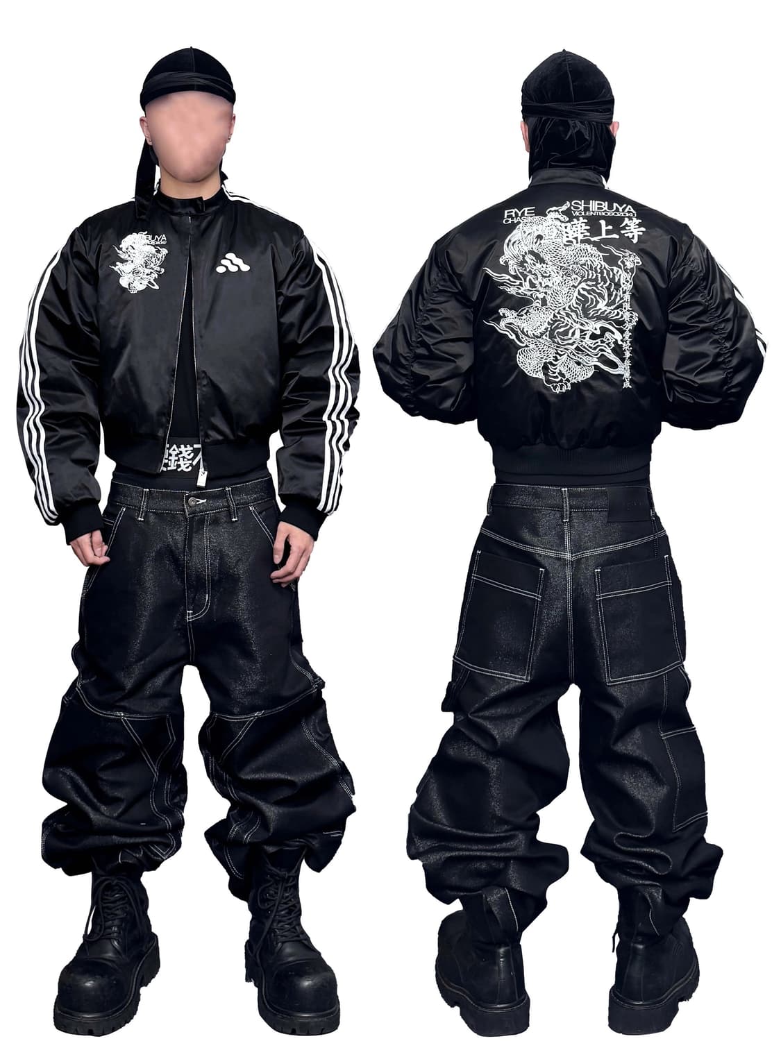 Satin Embroidered Yokosuka Bomber Jacket 상품이미지7