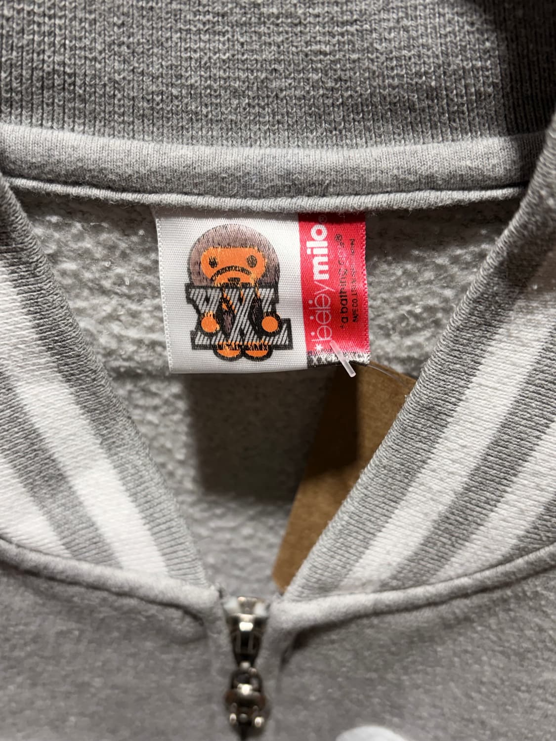 XXL 베이프 BABY 마일로 빅패치 코튼 바시티 상품이미지7