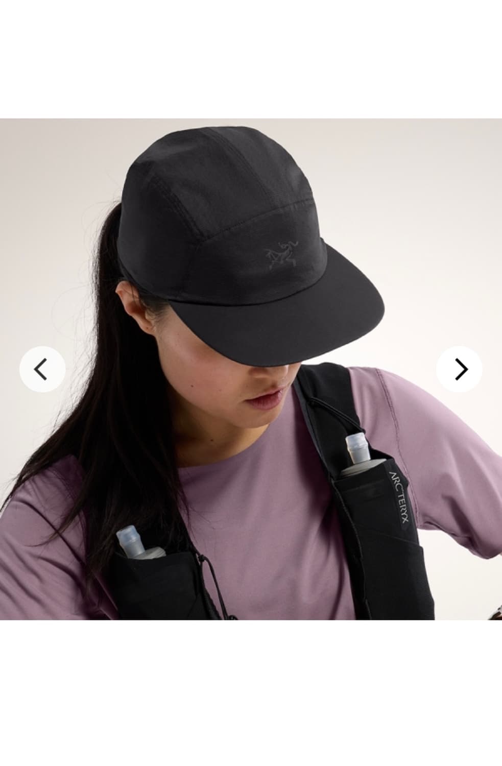 아크테릭스 블랙 캡모자 러닝캡 노반 레귤러 브림햇 상품이미지2
