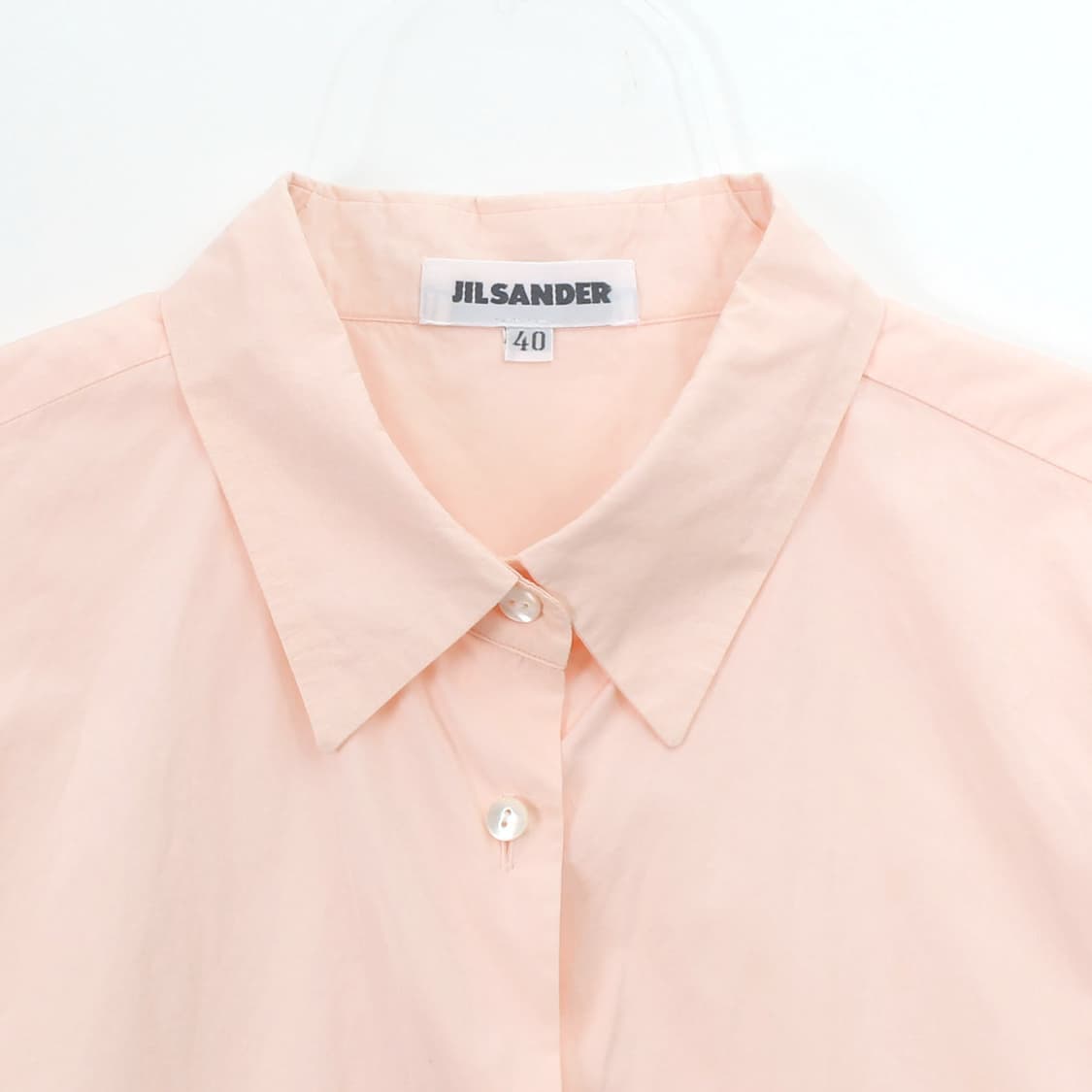 질샌더 Jilsander 빈티지 핑크 퍼프 프릴 블라우스 상품이미지2