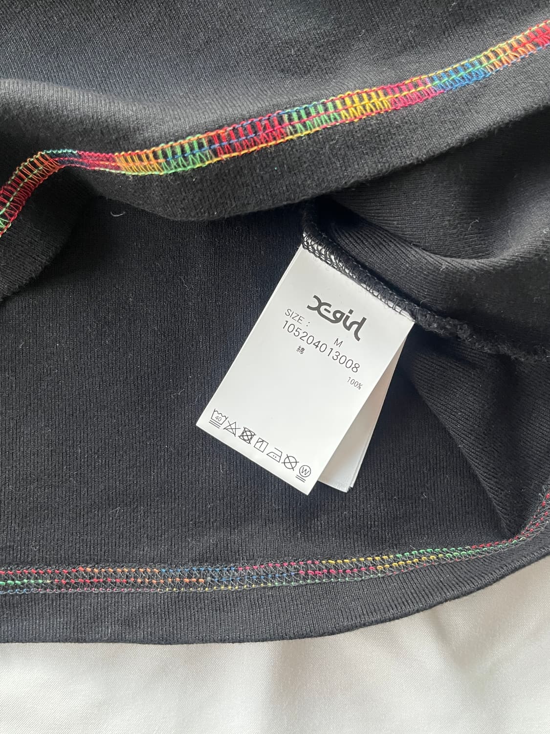 히스테릭 글래머 X 엑스걸 레인보우 나비 히스걸 롱 슬리브 긴팔 티셔츠 상품이미지6