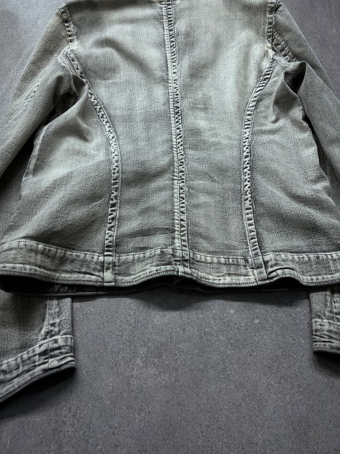 율리우스 사선 하이넥 워싱 데님 자켓 상품이미지7