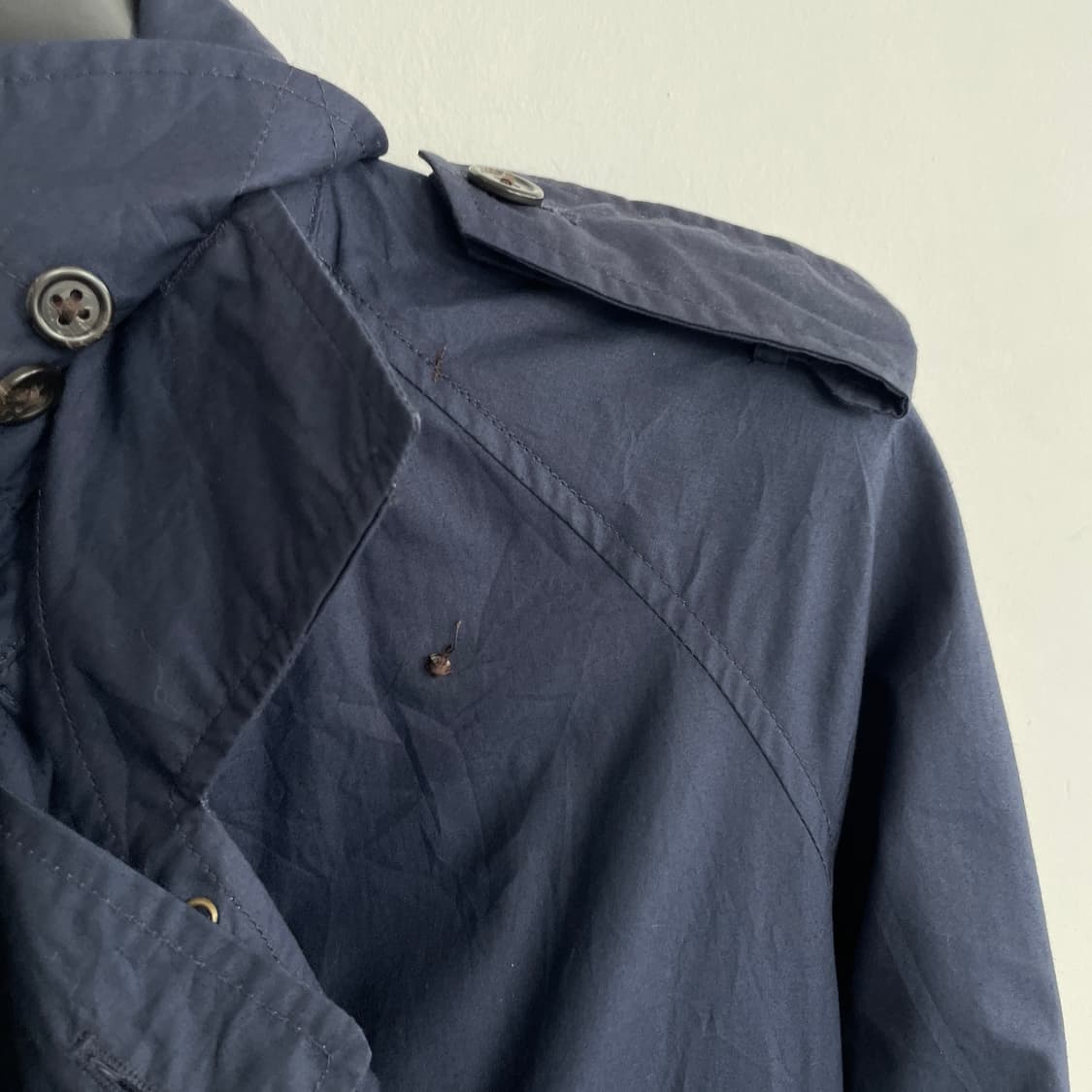 폴로 랄프로렌 네이비 더블 트렌치 코트 상품이미지5