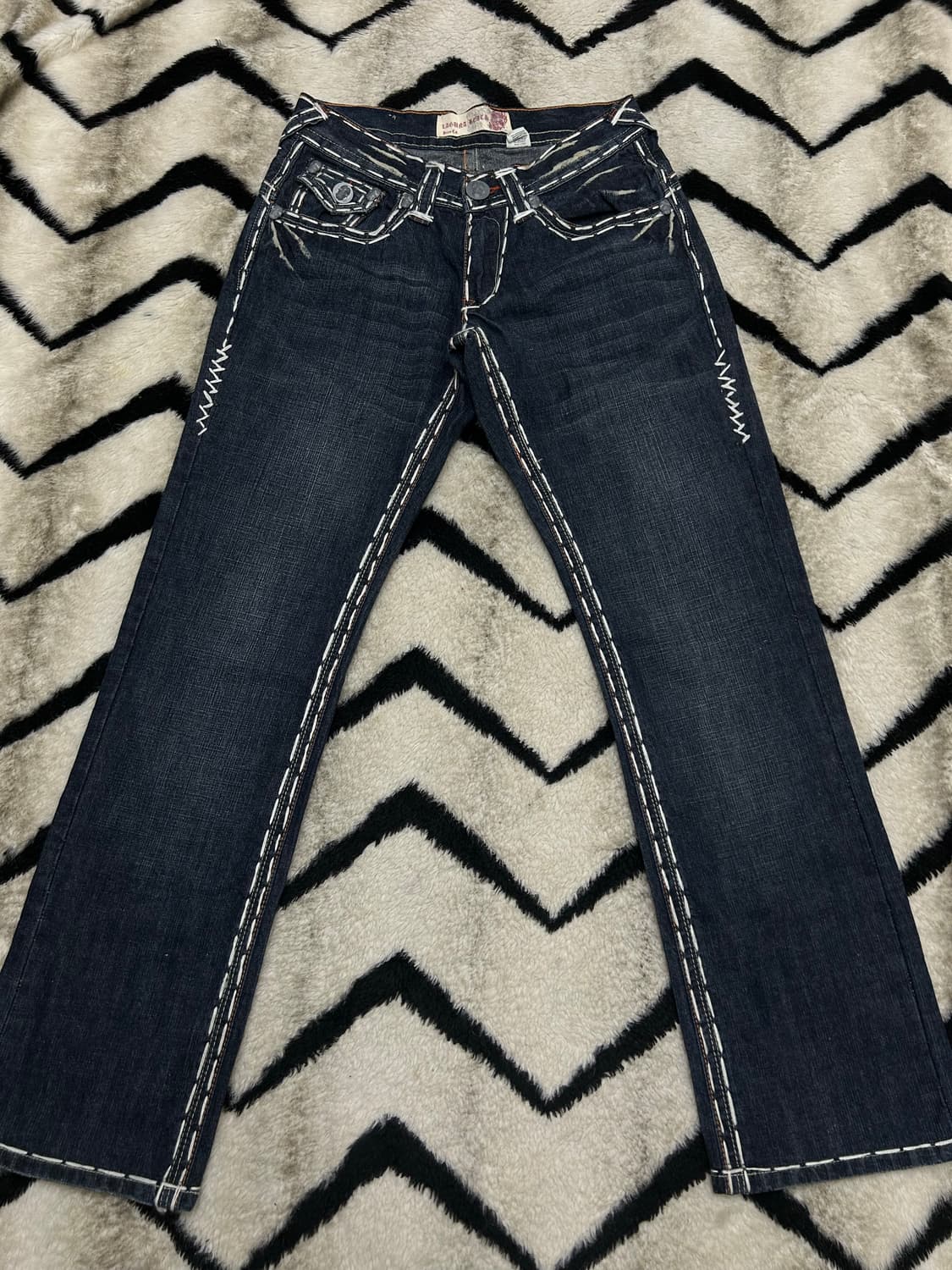 [31]라구나비치 스티치 자수 데님팬츠 상품이미지3