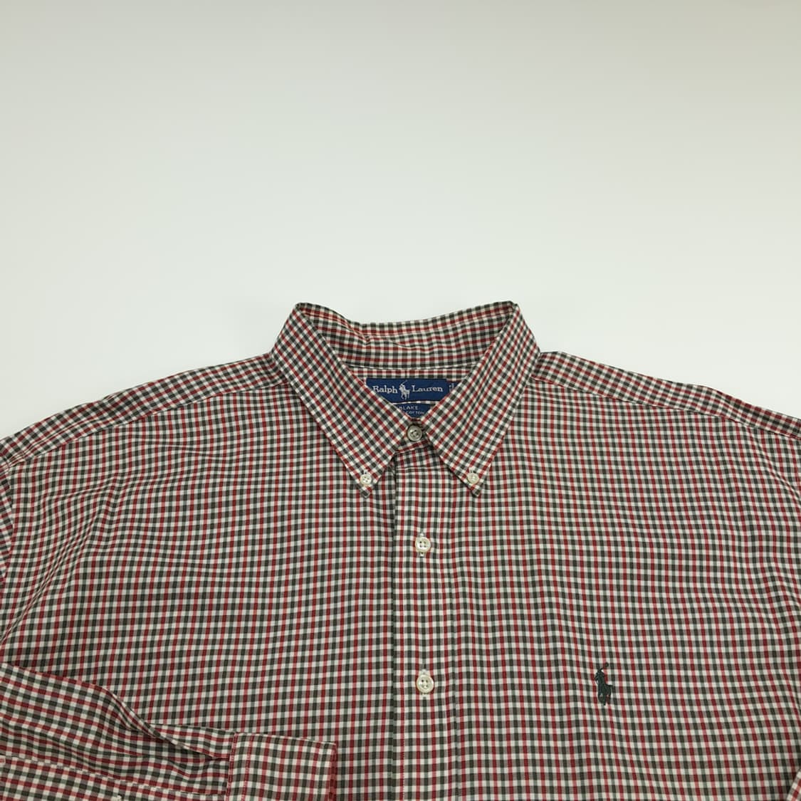 CN763 2XL 폴로 랄프로렌 크리스마스 마이크로체크 긴팔 셔츠 남방 상품이미지3