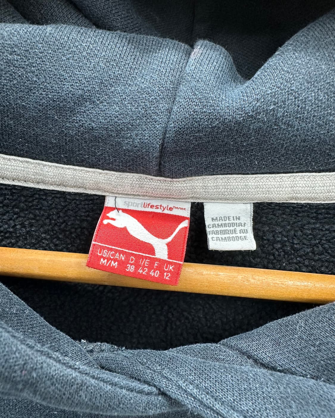 (WOMEN)퓨마 크롭 후드-M1418 상품이미지3