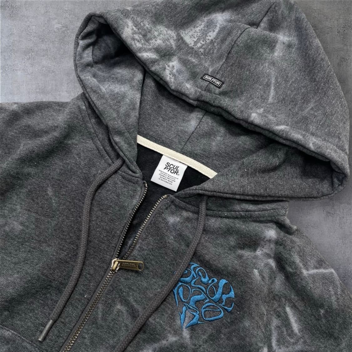 스컬프터 Sculptor 타이다이 크롭 후드집업 FREE 상품이미지2