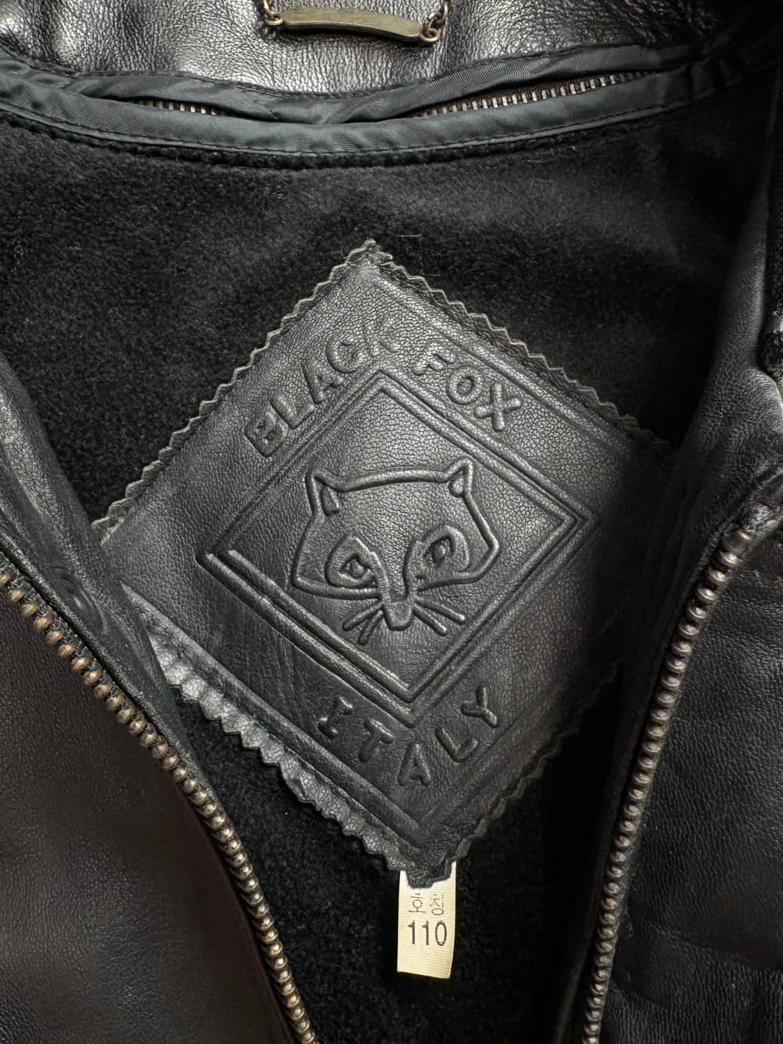 90s 빈티지 아카이브 램스킨 레더 봄버 자켓 블랫 1898 상품이미지3