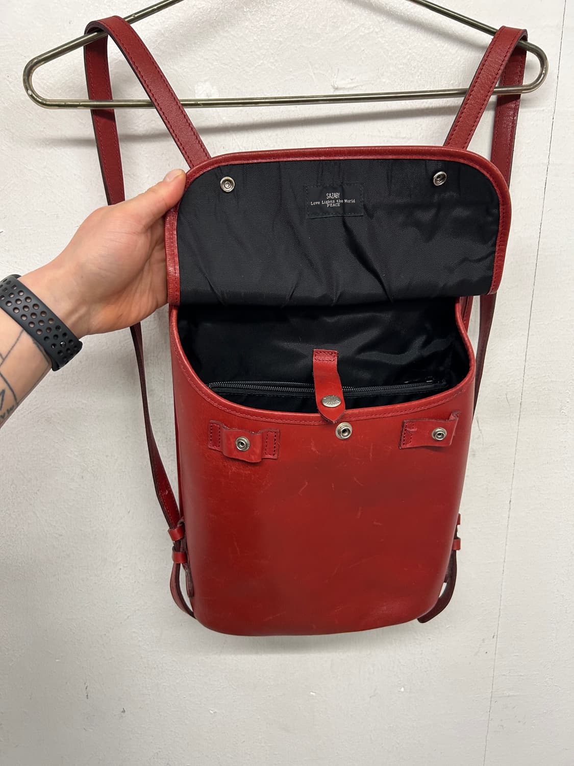 SAZABY 사자지 레더 백팩 상품이미지4