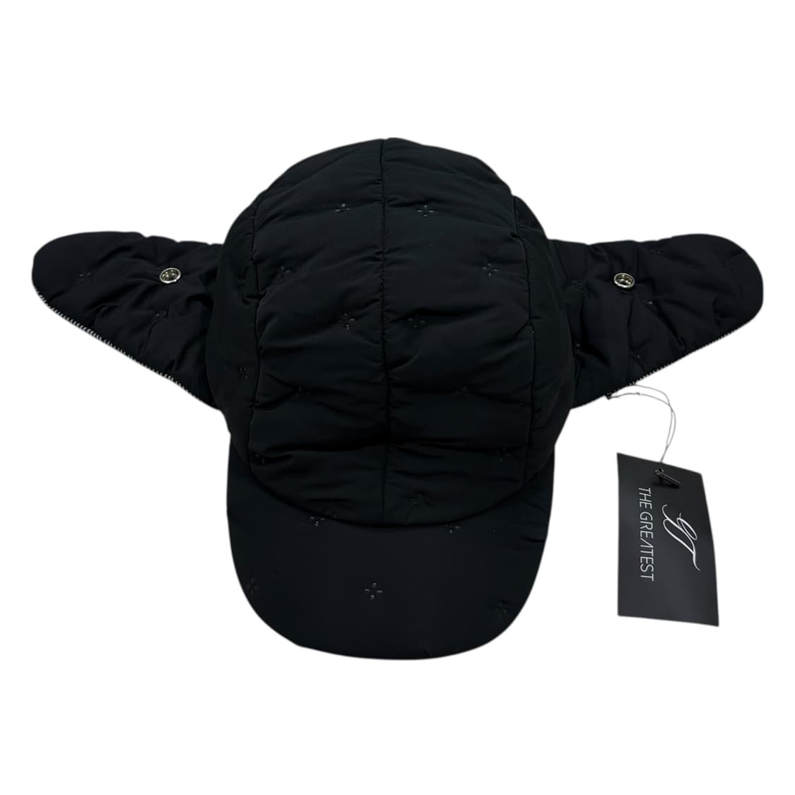 더그레이티스트 푸퍼 패딩 트루퍼햇 귀도리 군밤 모자 블랙 상품이미지1
